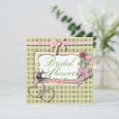  Country Tea Party Bridal Shower Uitnodiging (Staand voorkant)