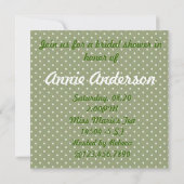  Country Tea Party Bridal Shower Uitnodiging (Achterkant)