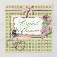 Country Tea Party Bridal Shower Uitnodiging