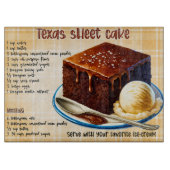 Country Texas Sheet Cake Recept Snijplank (Voorkant)