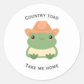 Country Toad vinyl sticker (Voorkant)