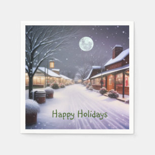 Country Town Kerst Servet