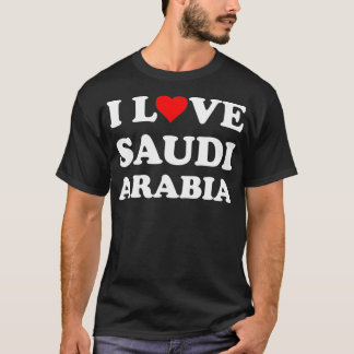 Country Travel Souvenir I Love Saudi-Arabië T-shirt