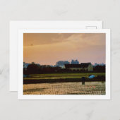 country vibe zonsondergang Lente Briefkaart (Voorkant / Achterkant)