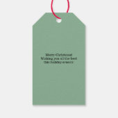Country Village Witte Kerst Cadeaulabel (Achterkant)