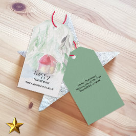 Country Village Witte Kerst Cadeaulabel