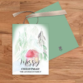 Country Village Witte Kerst Feestdagenkaart