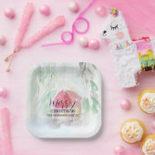 Country Village Witte Kerst Papieren Bordje (Feest)