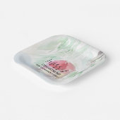 Country Village Witte Kerst Papieren Bordje (Gebogen)