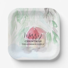 Country Village Witte Kerst Papieren Bordje