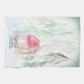 Country Village Witte Kerst Theedoek (Horizontaal)