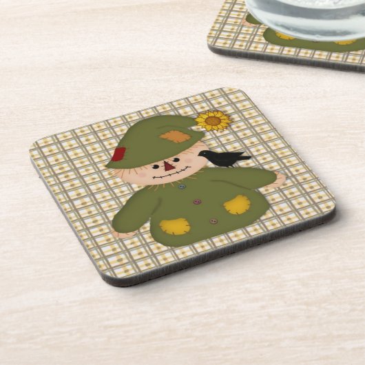 country-vogelverschrikker bier onderzetter (Linkerzijde)