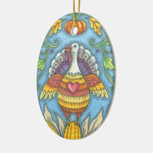 COUNTRY VOLKSKUNST TURKIJE, THANKSGIVING ORNAMENT (Links)