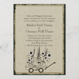 Country Wagon Wedding Kaart