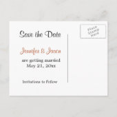 Country Wagon Wheel - Save the Date Aankondigingskaart (Achterkant)