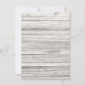 Country Wedding Details Wood Cowboylaarzen Western Kaart (Achterkant)