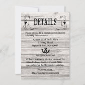 Country Wedding Details Wood Cowboylaarzen Western Kaart (Voorkant)