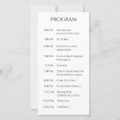 Country Wedding-Horses and Flowers-Wedding Program (Achterkant)