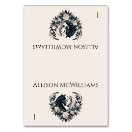 Country Wedding-Horses in de liefde Kaart