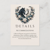 Country Wedding-Horses in Love Informatiekaartje (Achterkant)