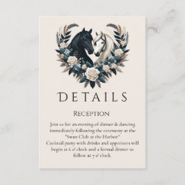 Country Wedding-Horses in Love Informatiekaartje