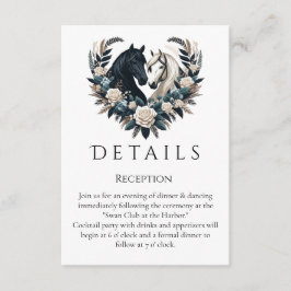 Country Wedding-Horses in Love Informatiekaartje