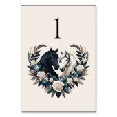 Country Wedding-Horses in Love Kaart (Achterkant)