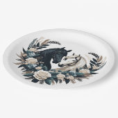 Country Wedding-Horses in Love Papieren Bordje (Gekanteld)