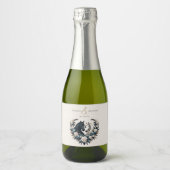 Country Wedding-Horses in Love Sparkling Wijnetiket (Voorkant)