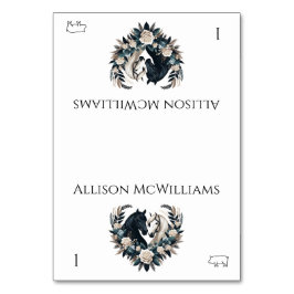 Country Wedding-Horses In Love - Varkensvlees Kaart