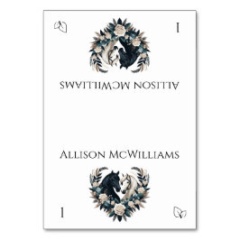 Country Wedding-Horses in Love - Vegetarisch Kaart