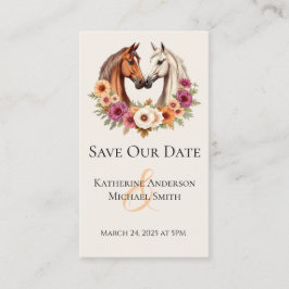 Country Wedding-Horses in Love Visitekaartje