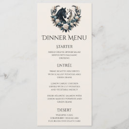 Country Wedding-Horses in Love Wedding Menu