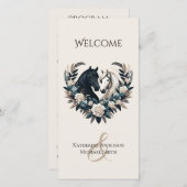 Country Wedding-Horses in Love-Wedding Programma (Voorkant / Achterkant)