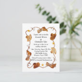 Country wedding Invitation Kaart (Staand voorkant)