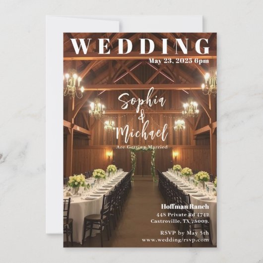 Country Wedding Magazine Hoesje Kaart (Voorkant)