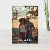 Country Wedding Magazine Hoesje Uitnodiging (Voorkant)