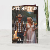 Country Wedding Magazine Omslag Uitnodiging (Voorkant)
