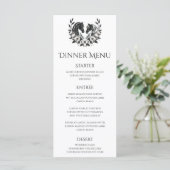 Country Wedding-Paarden en Bloemen Wedding Menu (Staand voorkant)