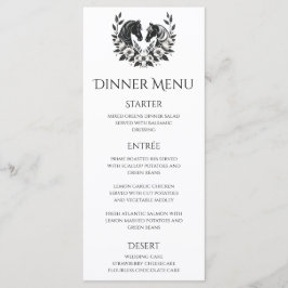 Country Wedding-Paarden en Bloemen Wedding Menu