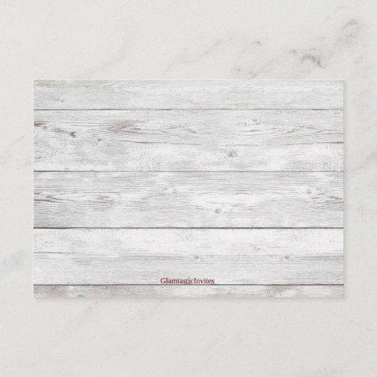 Country Western Boot Boho Landelijk Wensput Informatiekaartje (Achterkant)