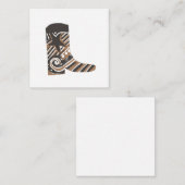 Country Western Boot Notitiekaartje (Voorkant / Achterkant)