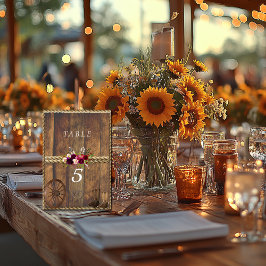 Country Western Bruiloft Rode Roze Rozen Wagonwiel Kaart