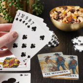 Country Western Bruiloft Waterverf Pokerkaarten (Insitu)