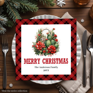 Country Western Buffalo Check Festive Servetten