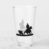 Country Western Cowboy Bier of Water Glas