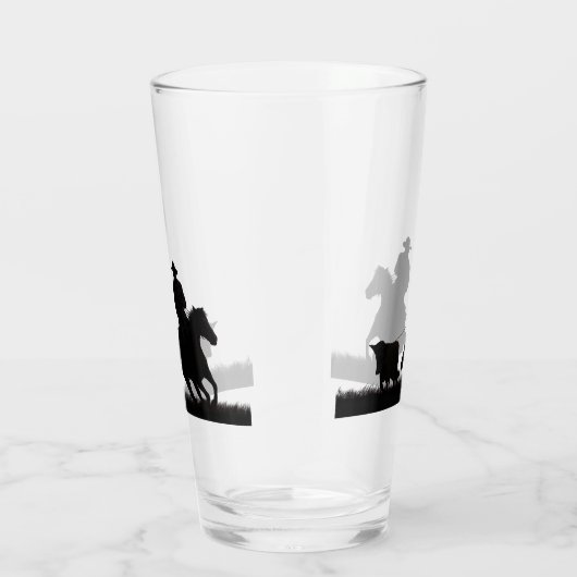 Country Western Cowboy Bier of Water Glas (Rechts)