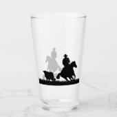Country Western Cowboy Bier of Water Glas