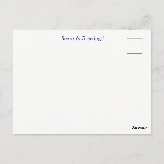 Country Western Cowboy Christmas Seasons Greetings Briefkaart (Achterkant)