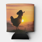 Country Western Cowboy Kippen Koozie (Achterkant)